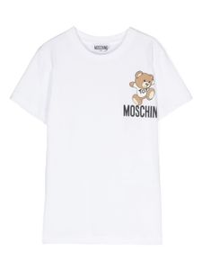 Moschino Kids t-shirt en coton à imprimé Teddy Bear - Blanc