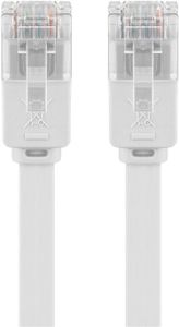 goobay Patchkabel RJ-45 U/UTP met Cat.5e kabel 20 meter, Platte kabel