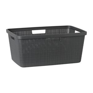 Curver jute wasmand - 46 liter - grijs