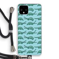 Kroko: Pixel 4 Transparant Hoesje met koord
