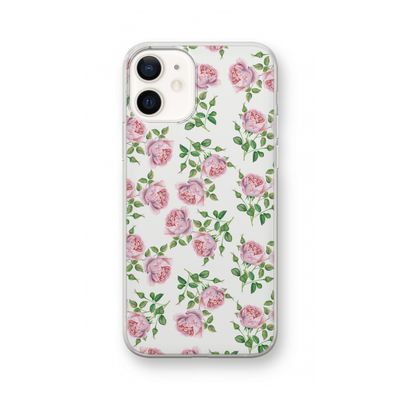 Kleine roosjes: iPhone 12 Transparant Hoesje