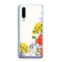 Wilde bloemen: Huawei P30 Transparant Hoesje