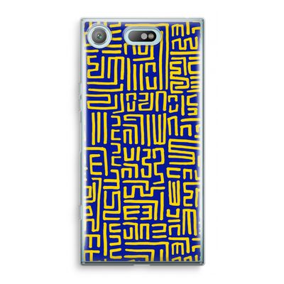 Majorelle Blue Print: Sony Xperia XZ1 Compact Transparant Hoesje