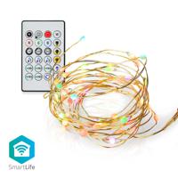 Nedis WIFILX51RGB Smartlife Gekleurde Led-strip Wi-fi Meerkleurig 5000 Mm Ip44 400 Lm Android™ / Ios