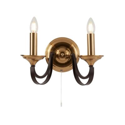 Searchlight Klassieke wandlampBelfry Brons met goud - 1842-2BZ