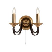 Searchlight Klassieke wandlampBelfry Brons met goud - 1842-2BZ