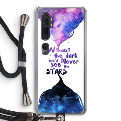 Stars quote: Xiaomi Mi Note 10 Transparant Hoesje met koord