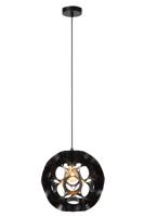 Lucide HANNELORE - Hanglamp - Ø 30 cm - 1xE27 - Zwart