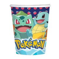 16x Pokemon themafeest drinkbekers