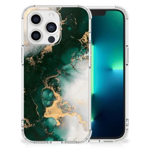 Anti-Shock Hoesje voor Apple iPhone 13 Pro Marmer Groen