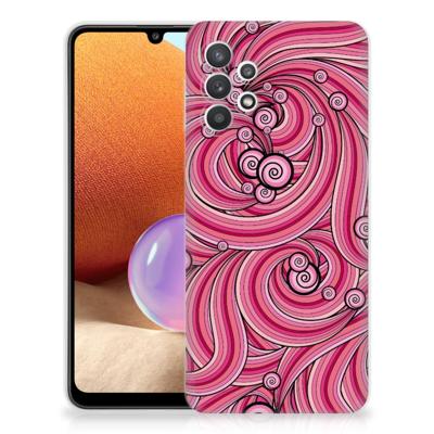 Samsung Galaxy A32 4G | A32 5G Enterprise Editie | Hoesje maken | Swirl Pink
