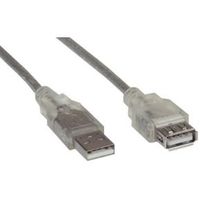 InLine 34618 USB-kabel 2 m USB A Transparant - thumbnail