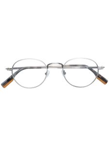 Zegna lunettes de vue à monture ronde - Métallisé