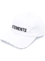 VETEMENTS casquette à logo brodé - Blanc