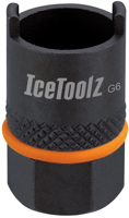 IceToolz Freewheel-afnemer 2 notch staal zwart