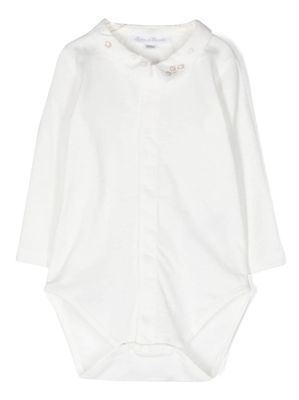 Tartine Et Chocolat body en coton à plastron - Blanc