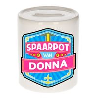 Vrolijke kinder spaarpot voor Donna   -