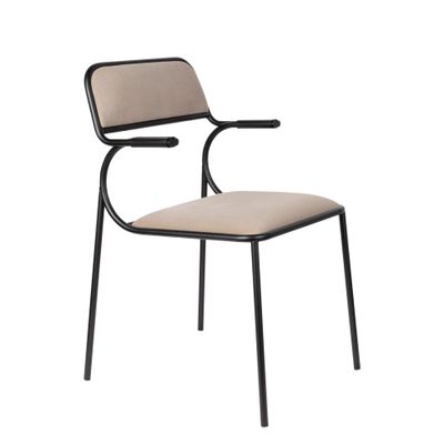 Zuiver Alba eetkamerstoel Black Beige