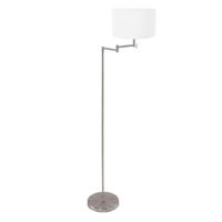 Steinhauer VloerlampBella metaal met witte kap - 3875ST