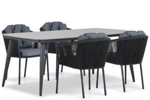 Santika Novita/Vienna 180 cm dining tuinset 5-delig