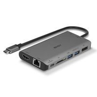 LINDY 43323 USB-C dockingstation Geschikt voor merk (dockingstation): Universeel Geïntegreerde kaartlezer, USB-C Power Delivery - thumbnail