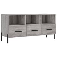 The Living Store TV-meubel - Trendy - Tv-meubel - 102 x 36 x 50 cm - Grijs Sonoma Eiken