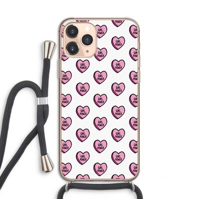 GIRL POWER: iPhone 11 Pro Transparant Hoesje met koord