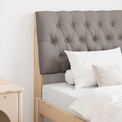 Gestoffeerd hoofdbord Taupe 80 cm Massief grenenhout
