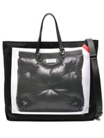 Maison Margiela sac cabas Glam Slam à imprimé trompe lœil - Noir - thumbnail