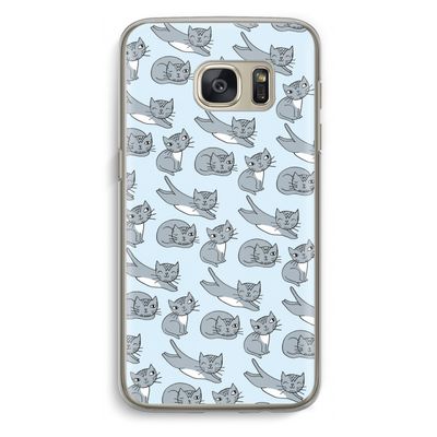 Poezen: Samsung Galaxy S7 Transparant Hoesje