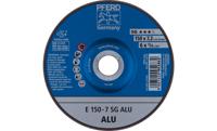 PFERD 62215717 E 150-7 SG ALU Afbraamschijf gebogen Diameter 150 mm Boordiameter 22.23 mm Aluminium, Non-ferrometaal 10 stuk(s) - thumbnail