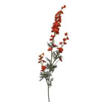 Kunstbloem Delphinium tak 85cm oranje