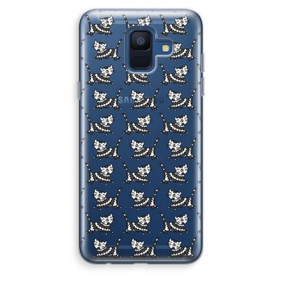 Zwarte poes: Samsung Galaxy A6 (2018) Transparant Hoesje