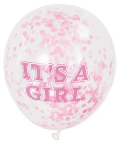 Confetti ballon It&apos;s A Girl 30cm (6st)