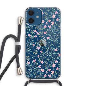 Sierlijke bloemen: iPhone 12 mini Transparant Hoesje met koord