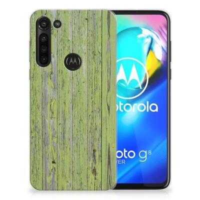 Motorola Moto G8 Power | Bumper Hoesje | Green Wood