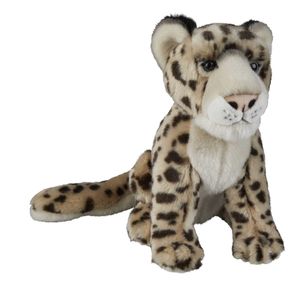 Pluche knuffel dieren Sneeuw Luipaard 28 cm   -