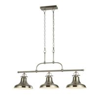 Searchlight Eetkamer hanglampDallas mat zilver - 3193-3SS