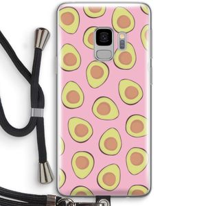 Dancing avocados: Samsung Galaxy S9 Transparant Hoesje met koord