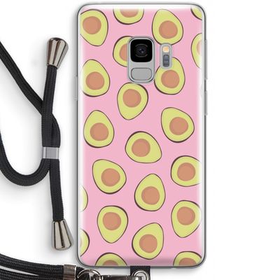 Dancing avocados: Samsung Galaxy S9 Transparant Hoesje met koord