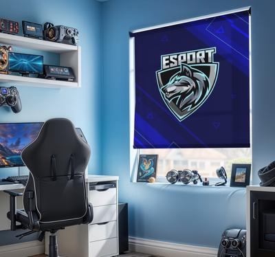 E-sport ontwerp rolgordijn