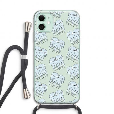 Octopussen: iPhone 11 Transparant Hoesje met koord