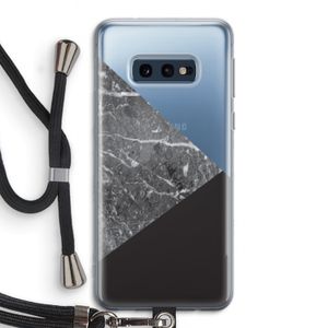 Combinatie marmer: Samsung Galaxy S10e Transparant Hoesje met koord