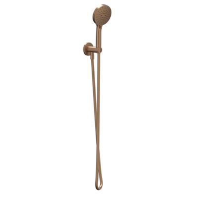 IVY Glijstangset - met handdouche - verstelbaar - 3 standen - doucheslang 150cm - Geborsteld mat koper PVD 6901145