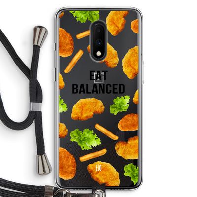 Eat Balanced: OnePlus 7 Transparant Hoesje met koord