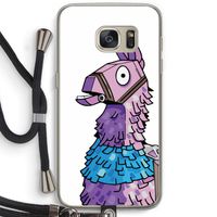 Lama: Samsung Galaxy S7 Transparant Hoesje met koord