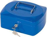 Q-CONNECT geldkoffer, 205 x 160 x 85 mm, blauw