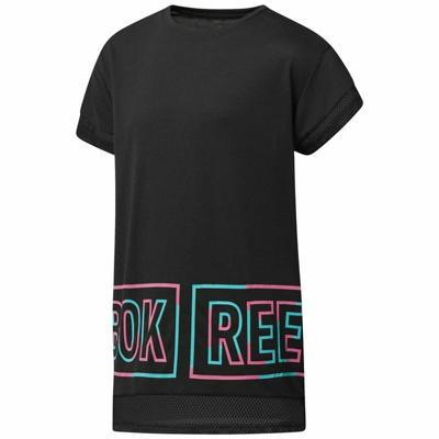 Dames-T-Shirt met Korte Mouwen Reebok Dance Girls Squad Zwart - Maat: XS