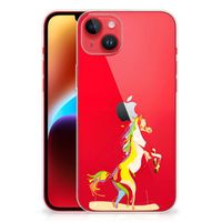 iPhone 14 Plus Telefoonhoesje met Naam Horse Color - thumbnail