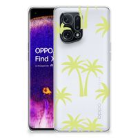 OPPO Find X5 TPU Case Palmtrees - thumbnail